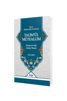 Talimül Müteallim Medrese Usulü Kelime Manalı - Şifa Yayınevi