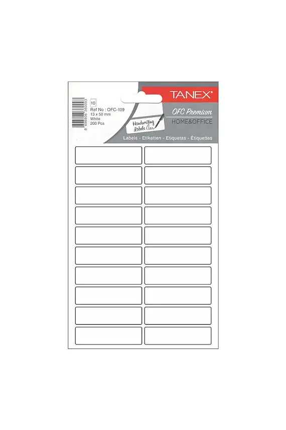 Tanex Ofc 109 Etiket 1350 mm - 1