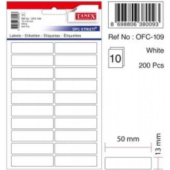 Tanex Ofc 109 Etiket - 1