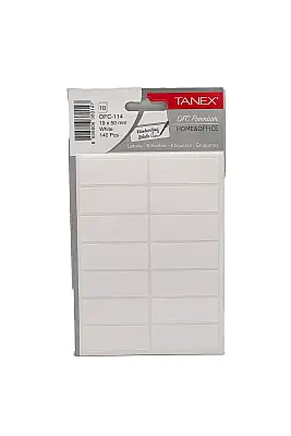 Tanex Ofc 114 Ofis Etiketi 50 x 19 mm Beyaz 10 Lu - 1