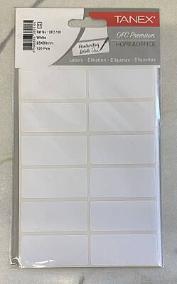 Tanex Ofc 118 Ofis Etiketi 50 x 23 mm Beyaz 10 Lu - Tanex (1)