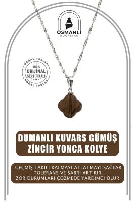 Tanzanit-İyolit Doğal Taş Gümüş Yıldız Kolye - 3