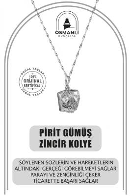 Tanzanit-İyolit Doğal Taş Gümüş Yıldız Kolye - 5