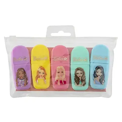 Taros Besties 5 Mini Fosforlu Kalem Seti - Taros (1)