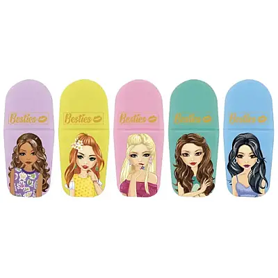 Taros Besties 5 Mini Fosforlu Kalem Seti - 4