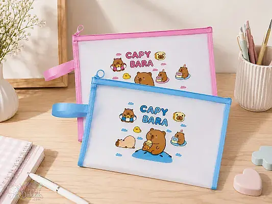 Taros Capy Bara Desenli Saplı File Dosya A4 - 4