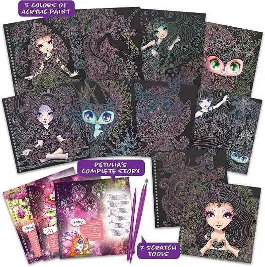 Taros Nebulous Stars Scratch Sketch Defteri Zen Creative Book - 3