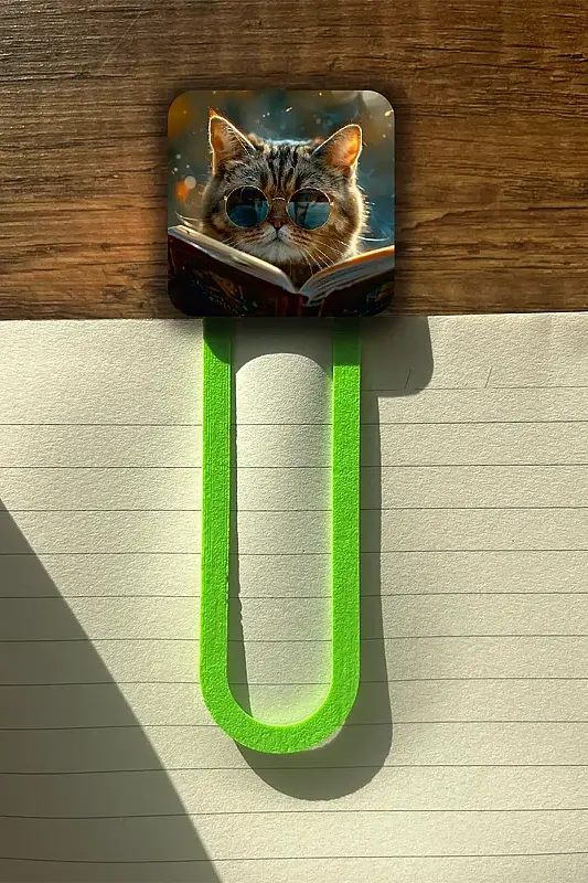 Tarz Kedi Kitap Ayracı - 1