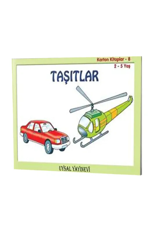 Taşıtlar - Karton Kitap 8 - 2-5 Yaş - Uysal Yayıncılık
