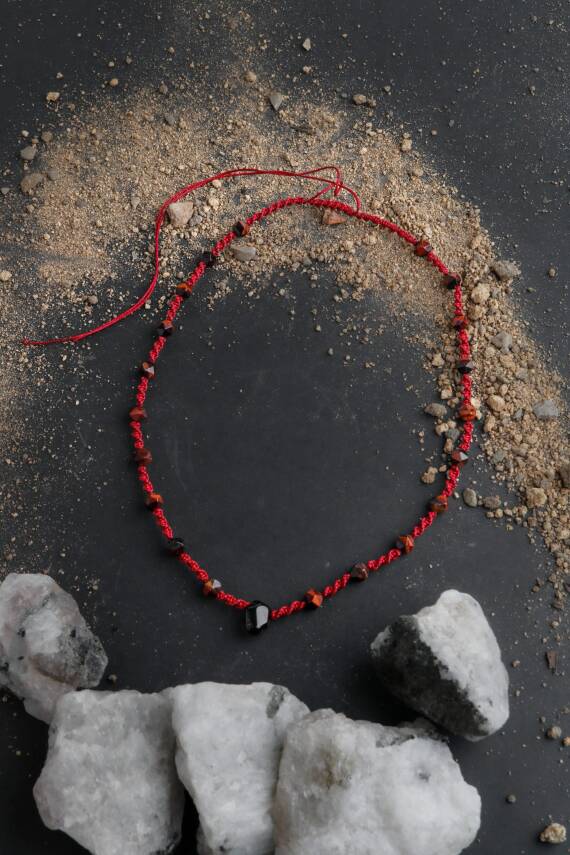 Terra, Kaplan Gözü - Dumanlı Kuvars Doğal Taş Kolye - 5