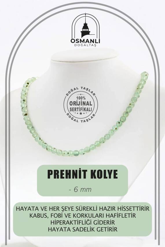 Trehartz 6 mm Dizi Doğal Taş Kolye - 1