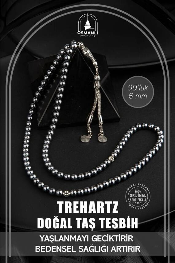 Trehartz Doğal Taş Tesbih 99luk - 6mm - 2