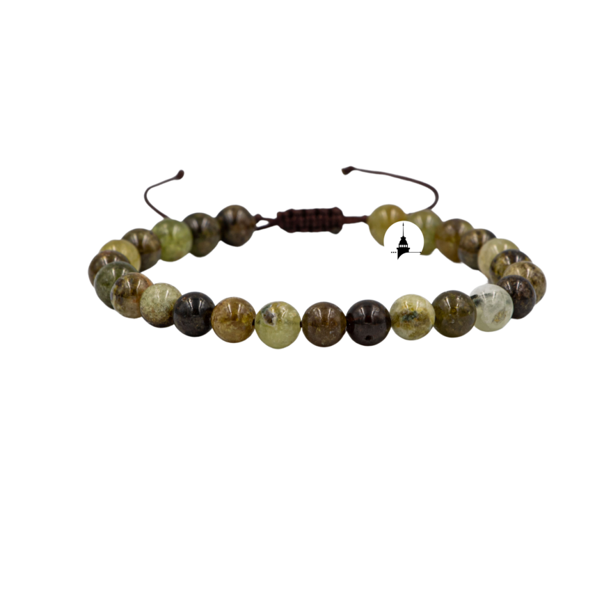 Tsavorit Lal 6mm Merdiven Kapama Doğal Taş Bileklik - 2