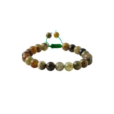 Tsavorit Lal 8mm Merdiven Kapama Doğal Taş Bileklik - 2