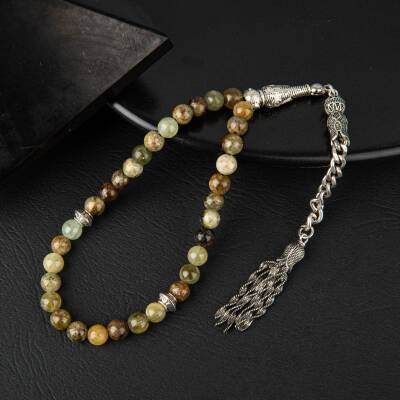 Tsavorit Lal Doğal Taş Tesbih 33lük - 6mm - Osmanlı Doğaltaş