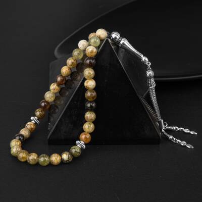 Tsavorit Lal Doğal Taş Tesbih 33lük - 8mm - Osmanlı Doğaltaş