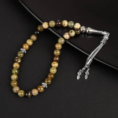 Tsavorit Lal Doğal Taş Tesbih 33lük - 8mm - 3