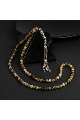 Tsavorit Lal Doğal Taş Tesbih 99luk - 6mm - Osmanlı Doğaltaş