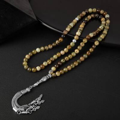 Tsavorit Lal Doğal Taş Tesbih 99luk - 6mm - 2