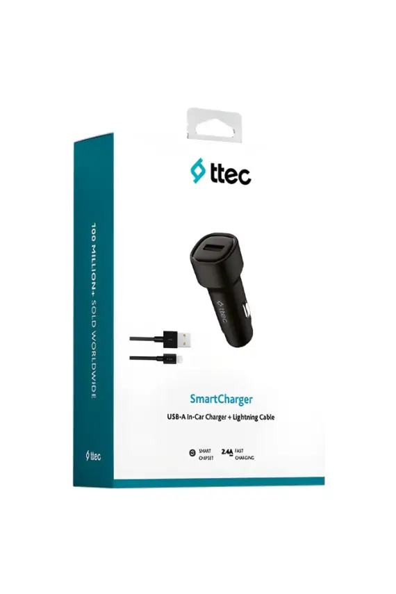 Ttec SmartCharger 2.4 A Araç Şarj Aleti + Lightning Kablo 2CKS30LS - 1