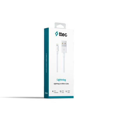 Ttec USB-A Lightning Şarj Kablosu Beyaz 2DK7508B - Ttec