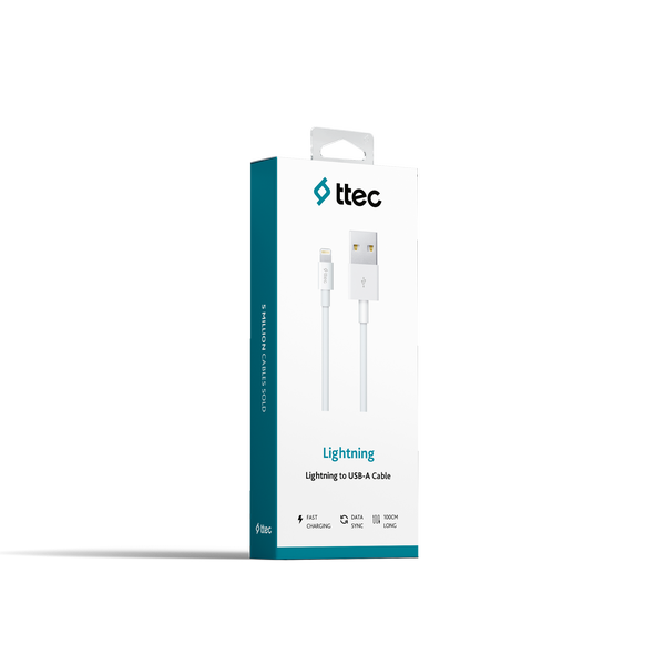 Ttec USB-A Lightning Şarj Kablosu Beyaz 2DK7508B - 1