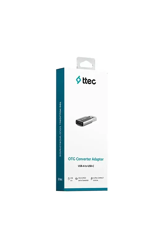 Ttec USB-A Type-C OTG Dönüştürücü Adaptör USB 3.0 Uzay Grisi 2DK44UG - 1