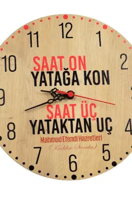 Türkçe Saat On Yatağa Kon Saat 30x30Cm - Bemenda (1)
