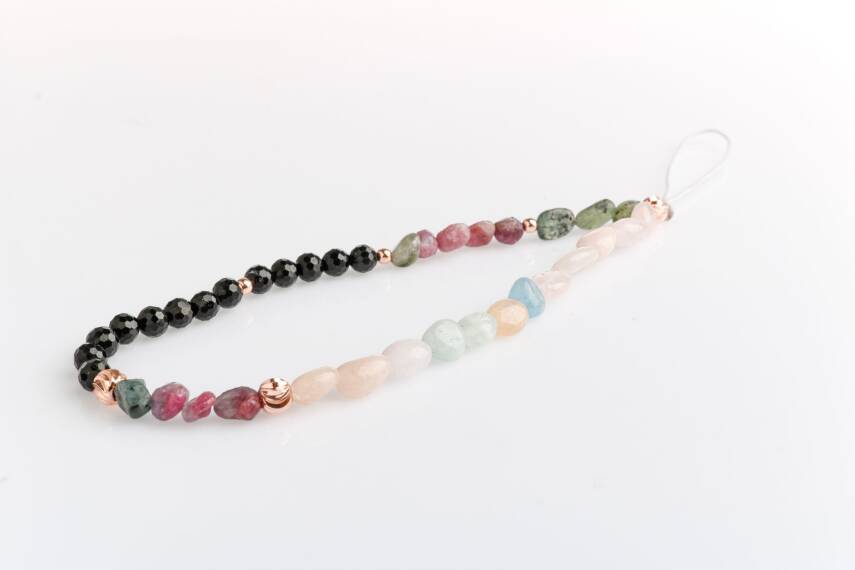 Turmalin, Kiyanit, Helidor Doğal Taş Telefon İpi - 1