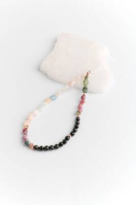 Turmalin, Kiyanit, Helidor Doğal Taş Telefon İpi - 4