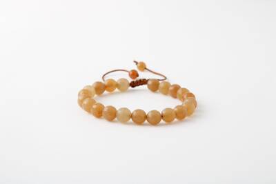 Turuncu Aventurin 8mm Merdiven Kapama Doğal Taş Bileklik - Osmanlı Doğaltaş