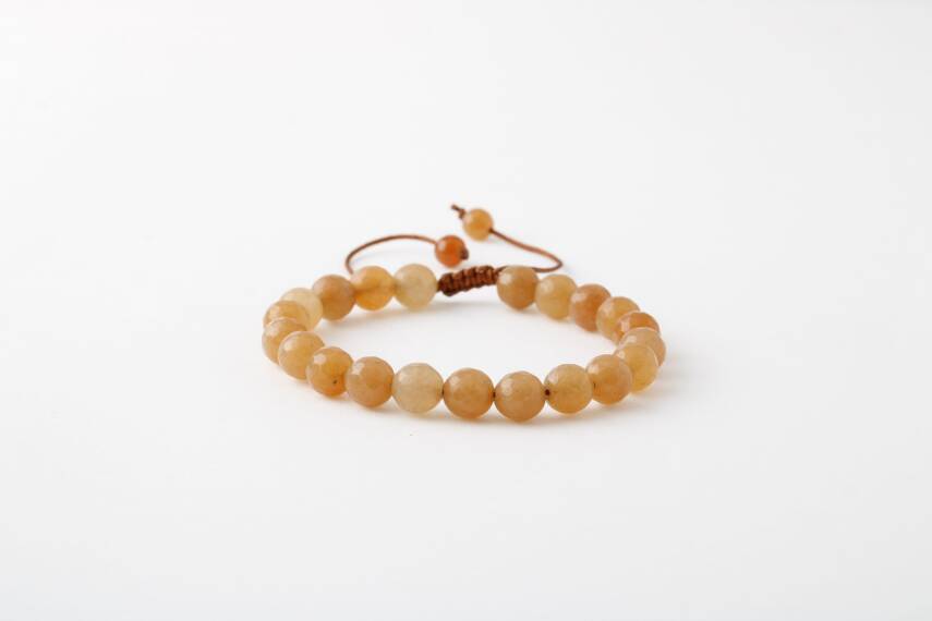 Turuncu Aventurin 8mm Merdiven Kapama Doğal Taş Bileklik - 2