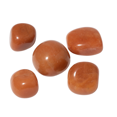 Turuncu Aventurin Doğal Taş Tımbıl El Taşı - 4