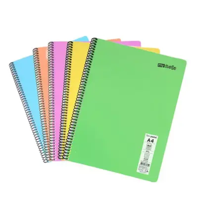 Umur Mynote Çizgili Defter 120 Yp A4 Flex Pastel Kapak Spiralli - 1