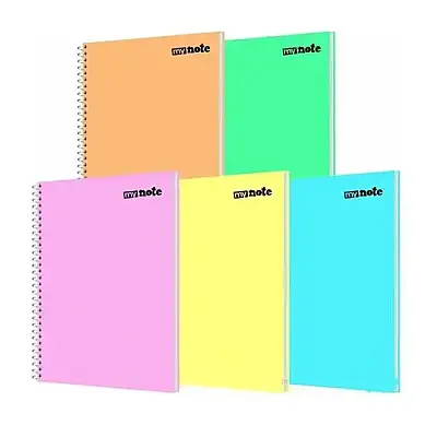 Umur Mynote Çizgili Defter 40 Yp A4 Text Pastel Kapak Spiralli - Umur (1)
