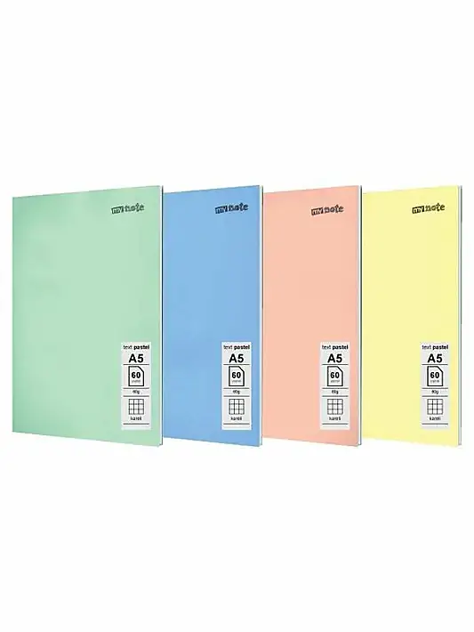 Umur Mynote Kareli Defter 60Yp A5 Text Pastel Kapak - 1