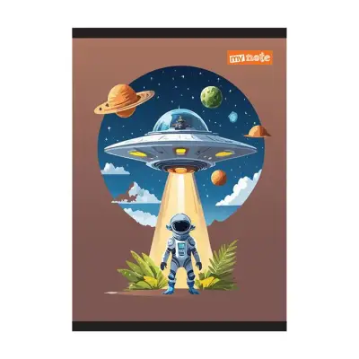 Umur Mynote Uzay Kareli Defter 60 Yp A4 PP Kapak Tel Dikiş - 2