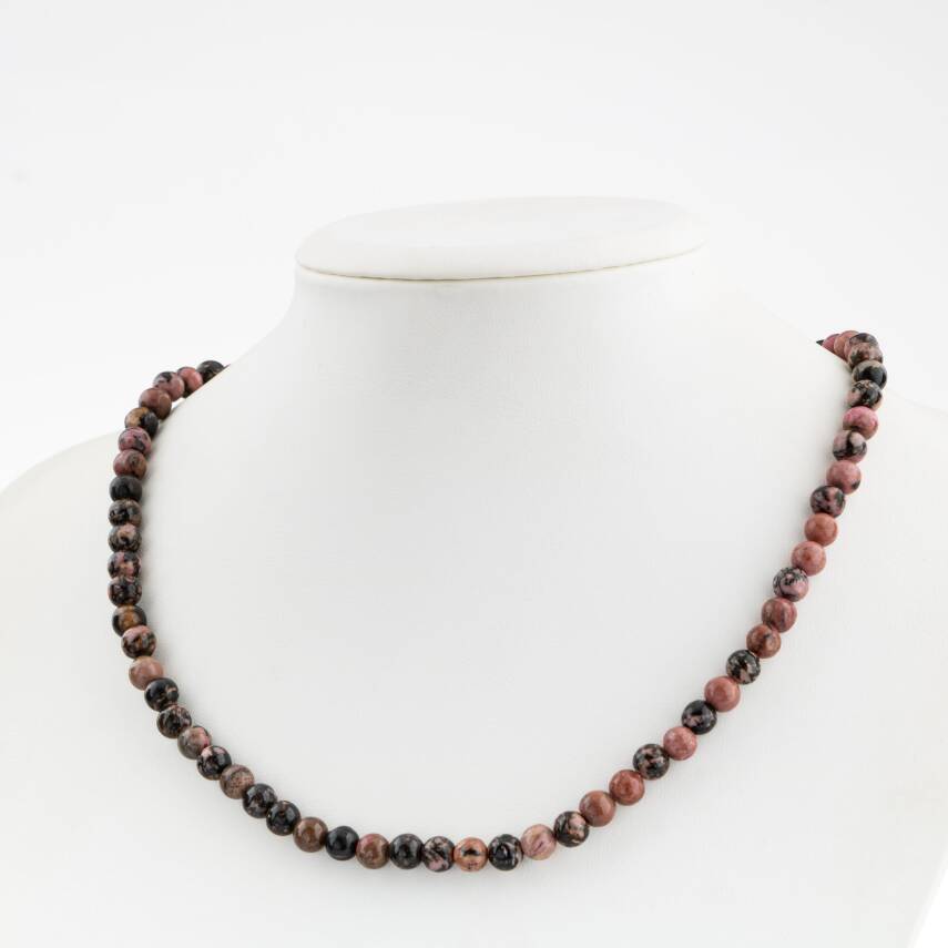 Unakit 6 mm Dizi Doğal Taş Kolye - 1