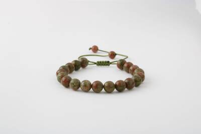 Unakit 8mm Merdiven Kapama Doğal Taş Bileklik - Osmanlı Doğaltaş