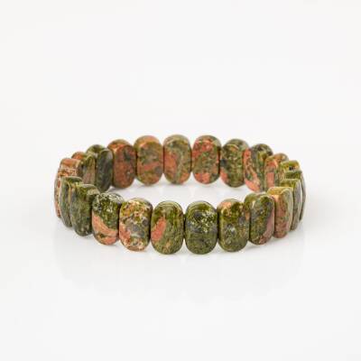Unakit Doğal Taş Geniş Kesim Bileklik - 4