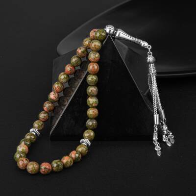 Unakit Doğal Taş Tesbih 33lük - 8mm - Osmanlı Doğaltaş