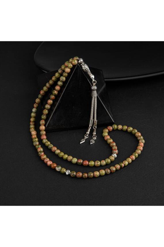 Unakit Doğal Taş Tesbih 99luk - 6mm - 3