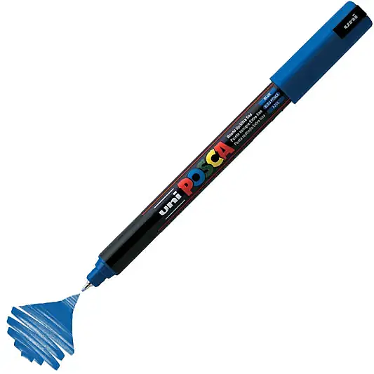 Uniball Posca 1M Markör 0.7 mm Mavi - 1