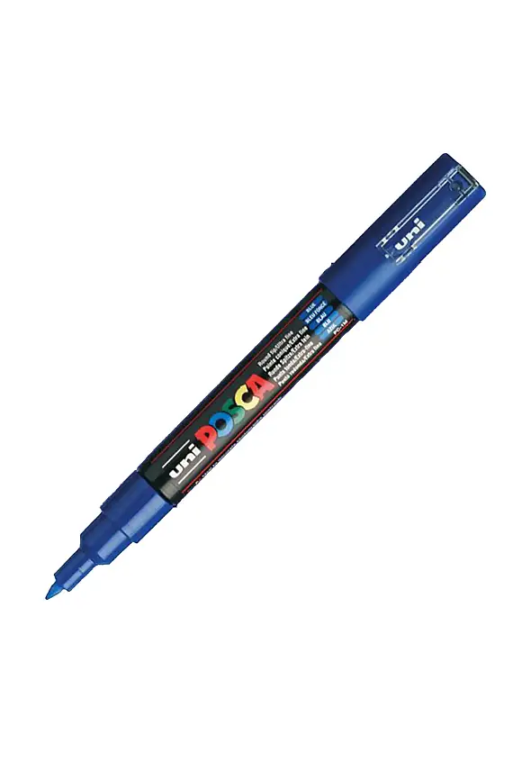 Uniball Posca 1M Markör 0.7 mm Mavi - 1