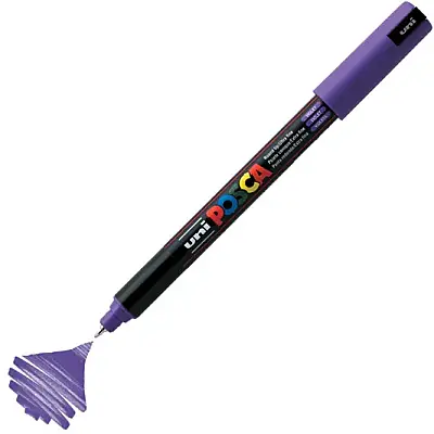 Uniball Posca 1M Markör 0.7 mm Mor - Uniball (1)
