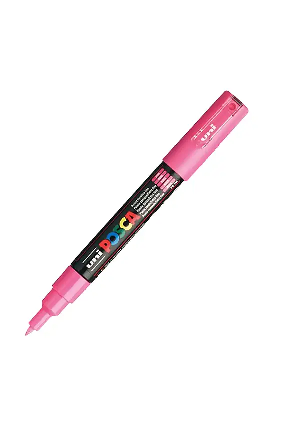 Uniball Posca 1M Markör 0.7 mm Pembe - 1