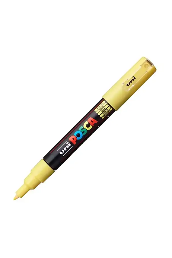 Uniball Posca 1M Markör 0.7 mm Sarı - 1