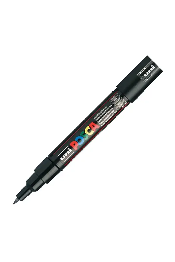 Uniball Posca 1M Markör 0.7 mm Siyah - 1