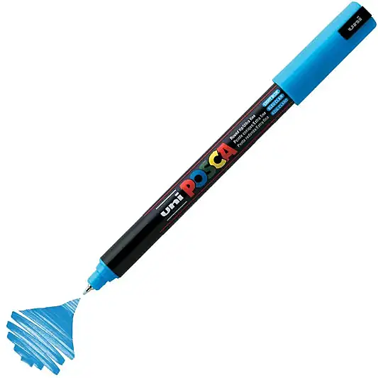 Uniball Posca 1M Markör 0.7 mm Turkuaz - 1