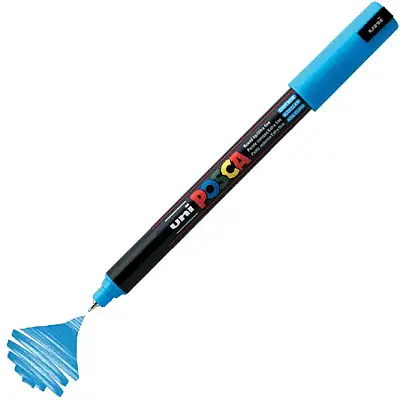 Uniball Posca 1M Markör 0.7 mm Turkuaz - Uniball (1)